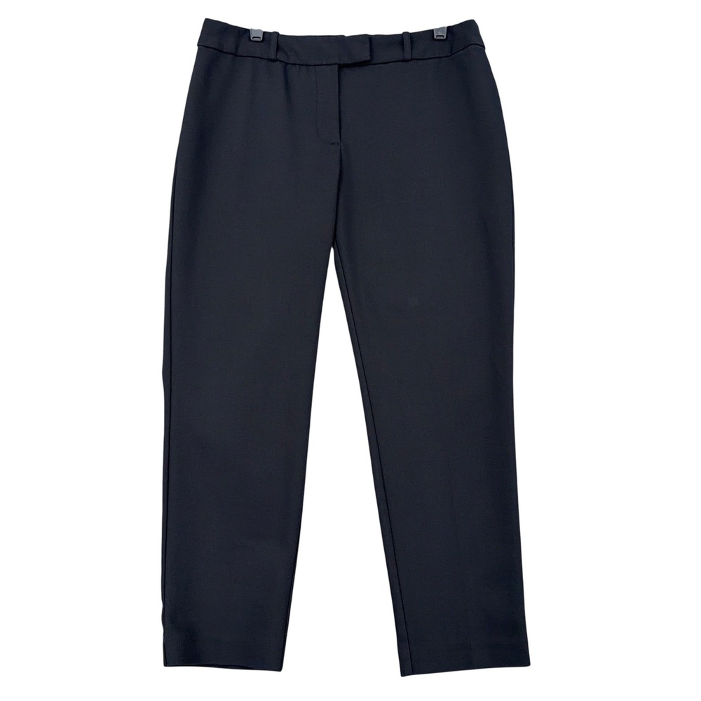 Liz Claiborne Women Black Stretch Ankle Dress Pants Size 8 Professional Trousers